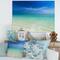 Designart - Turquoise Ocean Under Blue Sky - Modern Seascape Canvas Artwork